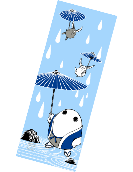 手ぬぐい傘